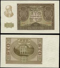 100 złotych 1.03.1940, seria B, z lewej stronie 