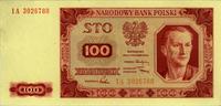 100 złotych 1.07.1948, seria IA, Miłczak 139f