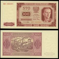 100 złotych 1.07.1948, seria KR, piękne, Miłczak