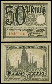 50 fenigów 15.05.1919, sucha pieczęć, Ros. 791, 