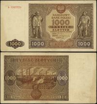 1.000 złotych 15.01.1946, Seria B, Miłczak 122a