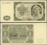 50 złotych 1.07.1948, Seria EK, jedno pionowe zł