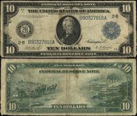 10 dolarów 1914, New York, seria 2-B, podpisy Bu