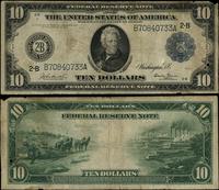 10 dolarów 1914, New York, seria 2-B, podpisy Bu