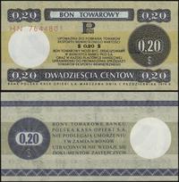20 centów 1.10.1979, seria HN 7644801, Miłczak B
