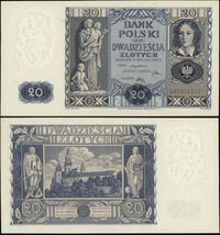 20 złotych 11.11.1936, seria AH, małe przebarwie