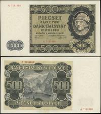 500 złotych 1.03.1940, seria A, Miłczak 98a