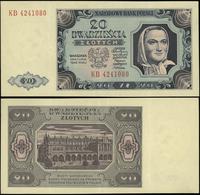 20 złotych 1.07.1948, seria KB, Miłczak 137f