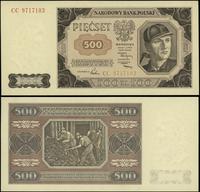 500 złotych 1.07.1948, seria CC, wyśmienicie zac