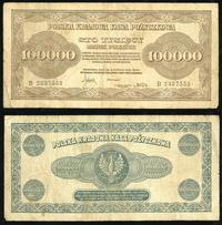 100 000 marek polskich 30.08.1923, seria B, Miłc