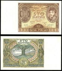 100 złotych 09.11.1934, Ser.BE, naturalne pofałd