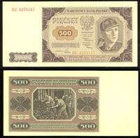 500 złotych 01.07.1948, Seria BE, Miłczak 140c