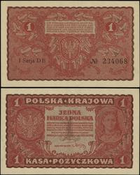 1 marka polska 23.08.1919, I Serja DB, piękne, M