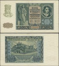 50 złotych 01.03.1940, seria A, rzadki banknot a