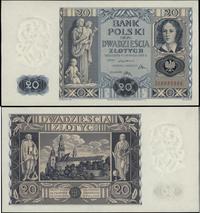 20 złotych 11.11.1936, seria DK 8989886, wyśmien