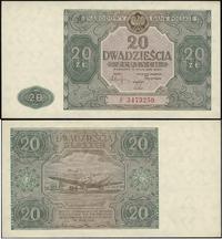 20 złotych 15.05.1946, seria F, Miłczak 127b, Lu