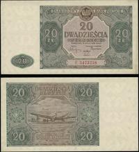 20 złotych 15.05.1946, seria F, nieświeży prawy 