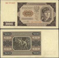 500 złotych 1.07.1948, seria BD, sztywny papier 