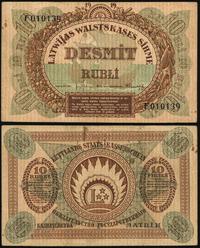 10 rubli 1919, seria F, rzadkie, Pick 4.a
