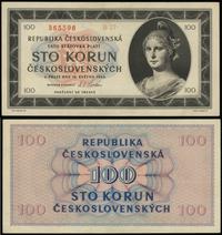 100 koron 16.5.1945, dość ładne, Pick 67, Bajer 