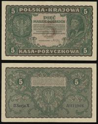 5 marek polskich 23.08.1919, II Serja X, ślad po