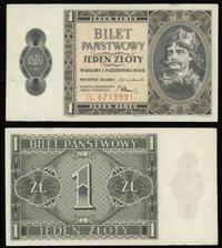 1 złoty 01.10.1938, seria IL, nieświeże margines