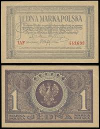 1 marka polska 17.05.1919, seria  IAF, duże zgię