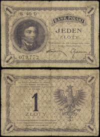 1 złoty 28.02.1919, seria S. 40 D, Miłczak 47b