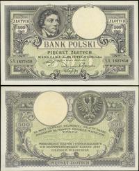 500 złotych 28.02.1919, seria S.A., ślad po prze