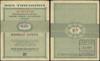 1 cent 01.01.1960, seria DI, Miłczak B1b