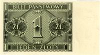 1 złoty 1.10.1938, tylko strona odwrotna, strona