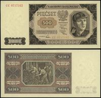 500 złotych 01.07.1948, seria CC, minimalne wgni