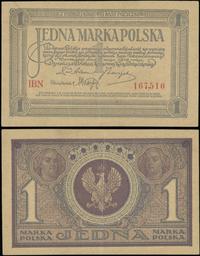1 marka polska 17.05.1919, seria IBN, przegięcie