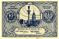 10 groszy 24.04.1924, małe przebarwienie na doln