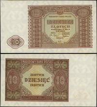 10 złotych 15.05.1946, banknot sztywny i pięknie