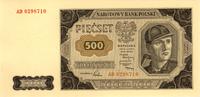 500 złotych 1.07.1948, seria AD, Miłczak 140b