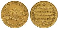 5 rubli 1817/ F.G., Petersburg, złoto 6.52 g, po