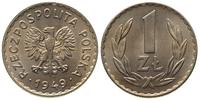 1 złoty 1949, Kremnica, wyśmienity stan zachowan
