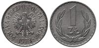 1 złoty 1973, Warszawa, aluminium, wyśmienite, P