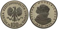 100 złotych 1975, Warszawa, Helena Modrzejewska,