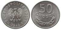 50 groszy 1949, Warszawa, aluminium, wyśmienicie