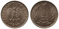 1 złoty 1949, Kremnica, miedzionikiel, bardzo ła