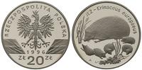 20 złotych 1996, Warszawa, Jeż, srebro, moneta w