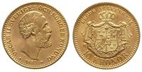 10 koron 1883, złoto 4.48 g, wyśmienicie zachowa