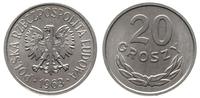 20 groszy 1963, Kremnica, aluminium, piękne, Par