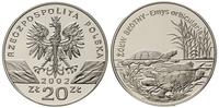 20 złotych 2002, Żółw Błotny, minimalne mikrorys
