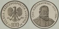 100 złotych 1980, Warszawa, Jan Kochanowski, del