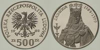 500 złotych 1988, Warszawa, Królowa Jadwiga, 2 d