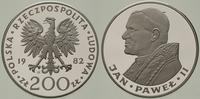 200 złotych 1982, Szwajcaria, Jan Paweł II, stem