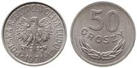 50 groszy 1971, Warszawa, aluminium, ładne, rzad